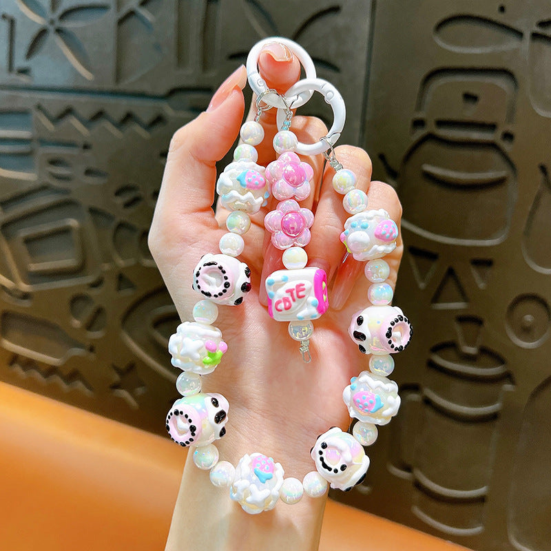 Candy-colored Graffiti bead Mobile Phone Chain & Key Chain