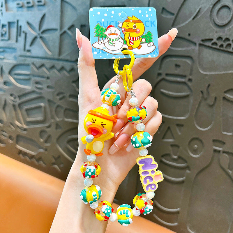 Little Yellow Duck Bead Cute Phone Chain & Key Chain, Bag Paendant